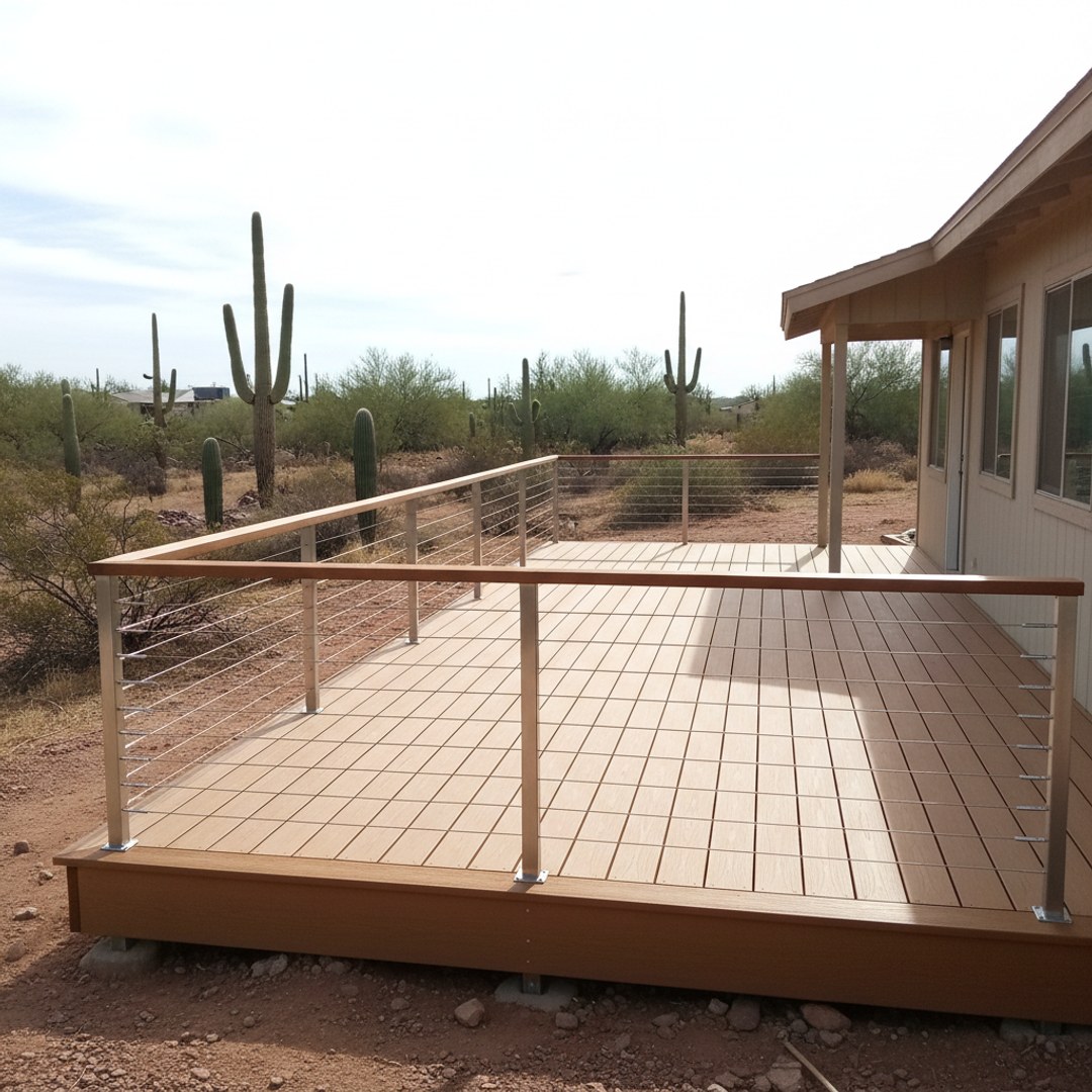 Composite Decking Installation completed by Midway Deck Solutions in Gilbert, AZ